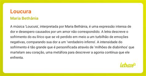 Significado da música MORTAL LOUCURA (Maria Bethânia) 